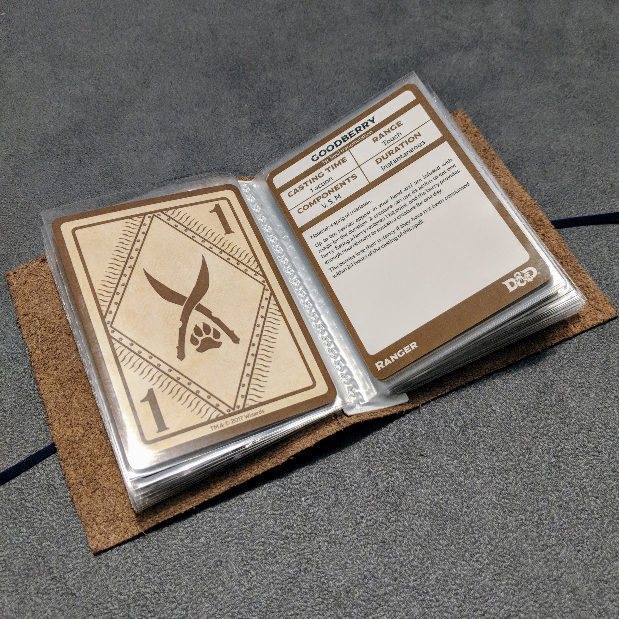 D&DIY - Leather Spell Book - Mint & Mustard