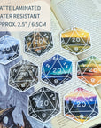 Favoured Terrain D20 | Vinyl Sticker