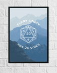 20 Sided Story | Art Print - Mint & Mustard