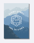 20 Sided Story | Art Print - Mint & Mustard