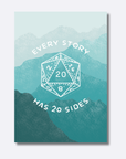 20 Sided Story | Art Print - Mint & Mustard