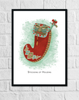 Stocking of Holding | Art Print