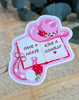 Cowboy Romance | Vinyl Sticker