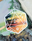 Favoured Terrain D20 | Vinyl Sticker