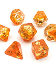 Autumn Leaves | Dice Set - Mint & Mustard