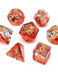 Bloodied Axe | Dice Set - Mint & Mustard