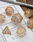 Celestial | Dice Set - Mint & Mustard