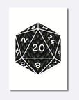 D20 Dragon Scales | Art Print - Mint & Mustard