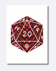 D20 Dragon Scales | Art Print - Mint & Mustard