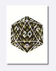 D20 Dragon Scales | Art Print - Mint & Mustard