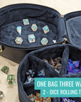D20 Ita Bag & Dice Organiser - Mint & Mustard