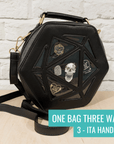 D20 Ita Bag & Dice Organiser - Mint & Mustard