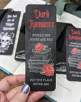 Dark Romance Bookmarks - Mint & Mustard