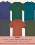 Dark Romance Monster T-Shirt - Mint & Mustard