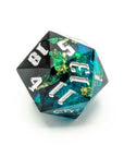 Darkvision | Premium Sharp Edge Dice Set - Mint & Mustard