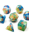 Dawn Rune | Dice Set - Mint & Mustard