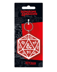 D&D Keychain | D20 Dice - Mint & Mustard