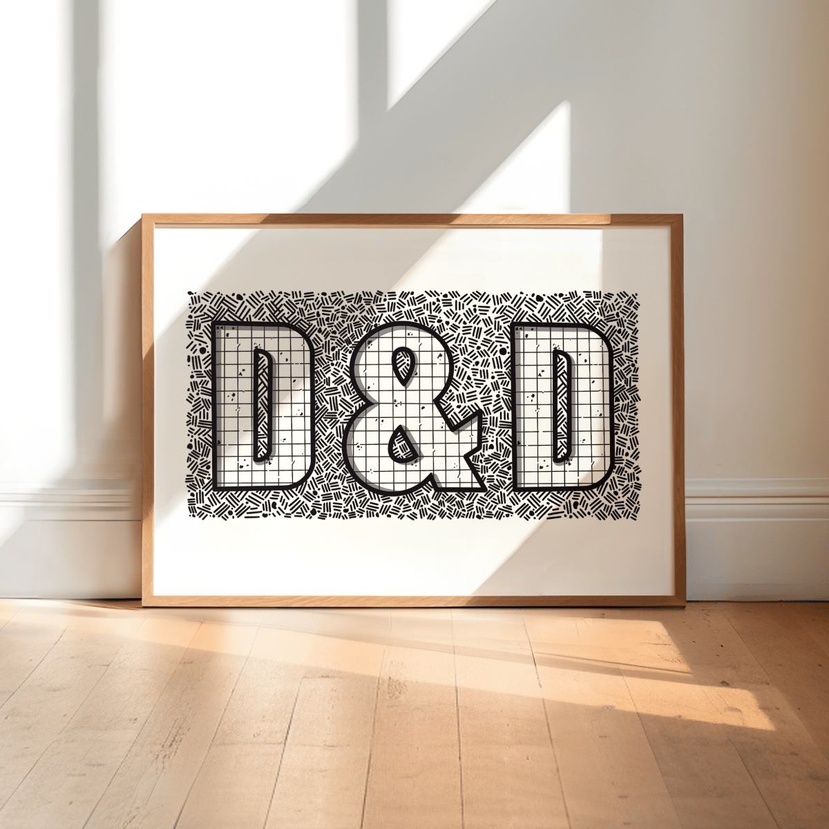 D&D Map | Art Print - Mint & Mustard
