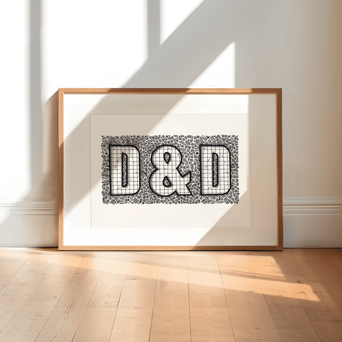 D&D Map | Art Print - Mint & Mustard