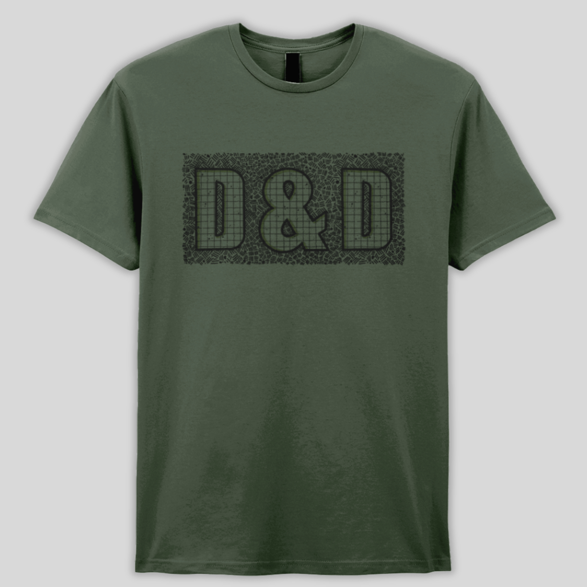D&D Map T-Shirt - Mint & Mustard