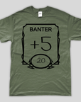 D&D Stats T-Shirt | Banter - Mint & Mustard