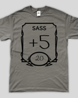 D&D Stats T-Shirt | Sass - Mint & Mustard