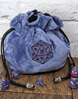 Dice Bag of Holding - Mint & Mustard