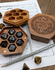 Dice Box | Celtic Dragon - Mint & Mustard