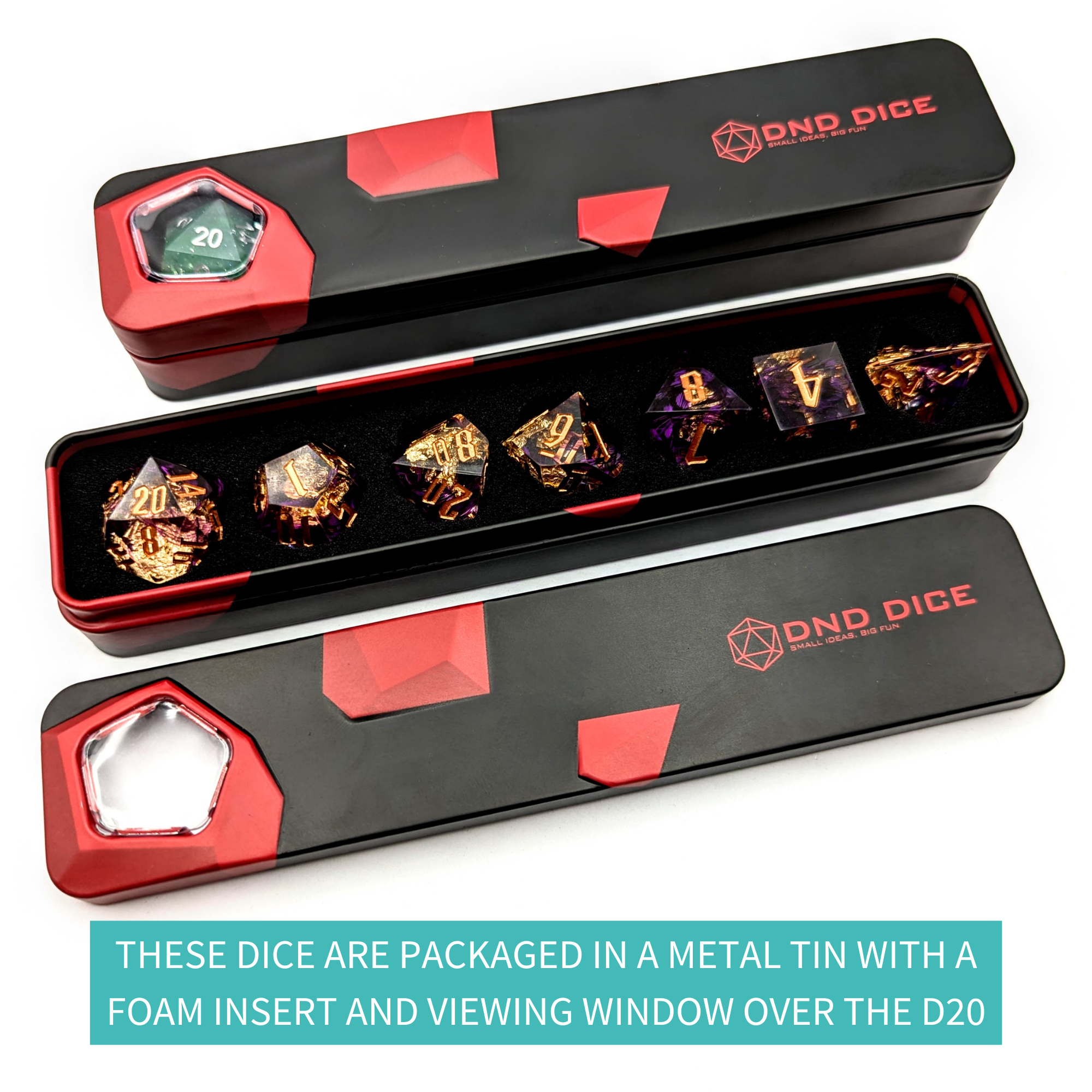 Darkvision | Premium Sharp Edge Dice Set – Mint & Mustard Darkvision | Premium Sharp Edge Dice Set – Mint & Mustard