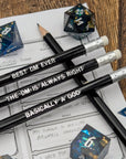 DM Bribe Pencil Set - Mint & Mustard