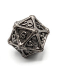 Dragon Bones Metal Dice Set | Iron - Mint & Mustard