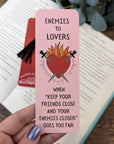 Enemies to Lovers Bookmark - Mint & Mustard
