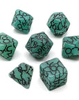 Fractured Earth | Matte Dice Set - Mint & Mustard