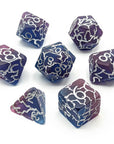 Fractured Sky | Matte Dice Set - Mint & Mustard