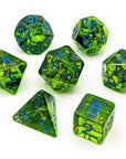 Green Arrow | Dice Set - Mint & Mustard