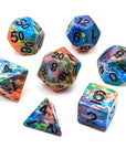Holi | Painted Dice Set - Mint & Mustard