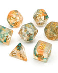 Koi Pond | Dice Set - Mint & Mustard