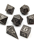 Labyrinth Iron | Metal Dice Set - Mint & Mustard