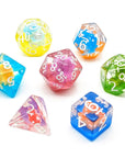 Magic Mushrooms | Dice Set - Mint & Mustard