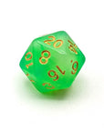 Milky Way Green | Dice Set - Mint & Mustard