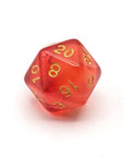Milky Way Red | Dice Set - Mint & Mustard
