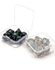 MINI Dancing Lights | Premium Sharp Edge Dice Set - Mint & Mustard