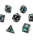 MINI Darkvision | Premium Sharp Edge Dice Set - Mint & Mustard