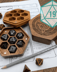 NATURAL 19 - Dragon Dice Box - Mint & Mustard