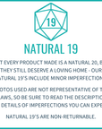 NATURAL 19 - Marble Dice Box - Mint & Mustard