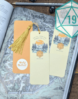 NATURAL 19 - Survival Check Critical Failure Bookmark - Mint & Mustard