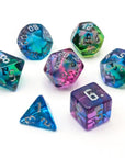 Northern Lights | Dice Set - Mint & Mustard