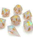 Ice Storm | Premium Sharp Edge Dice Set