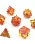 Web of Fire | Premium Sharp Edge Dice Set