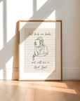 Romance Reader | Art Prints - Mint & Mustard